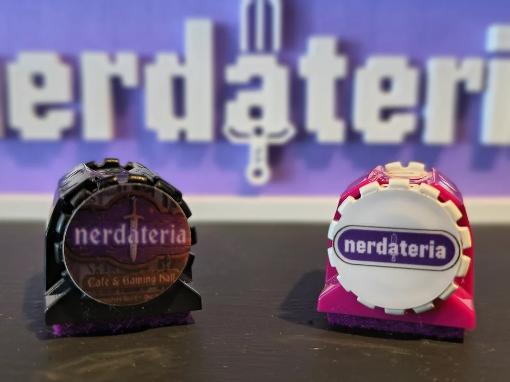 Nerdateria branded collectibles and merchandise