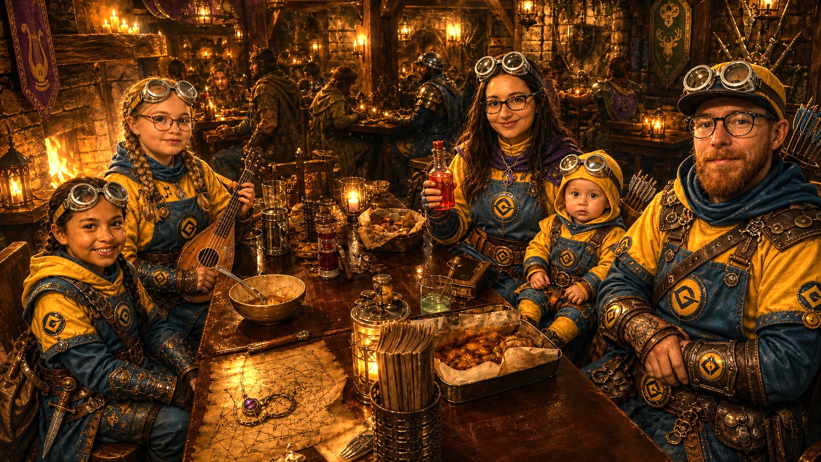 Family as fantasy characters