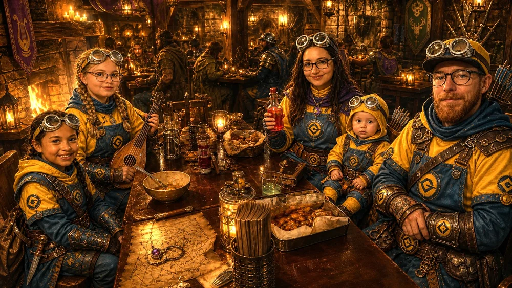 Family as fantasy characters
