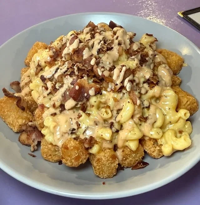 Loaded bowl comfort food at Nerdateria
