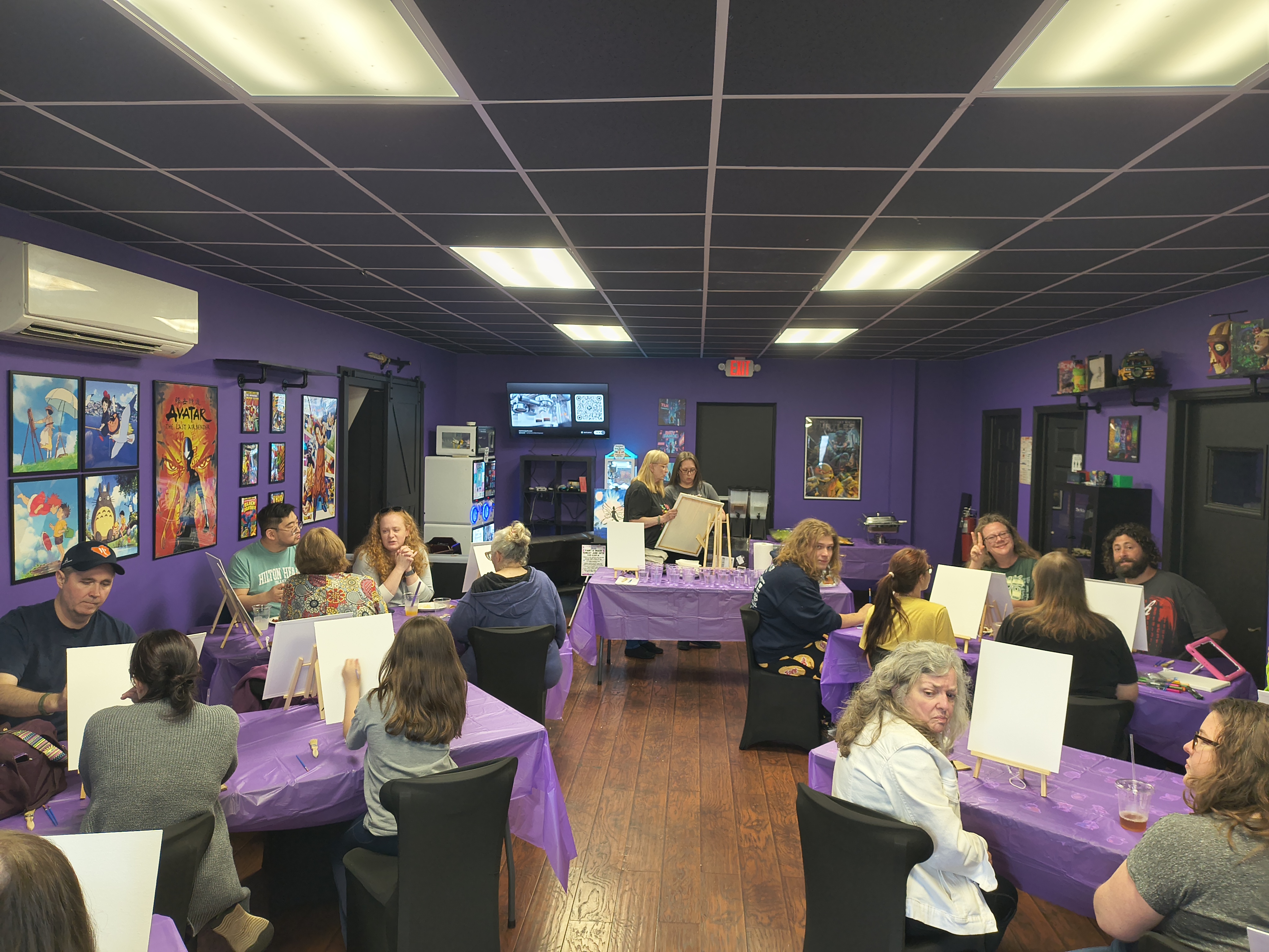 Paint and Snack event at Nerdateria