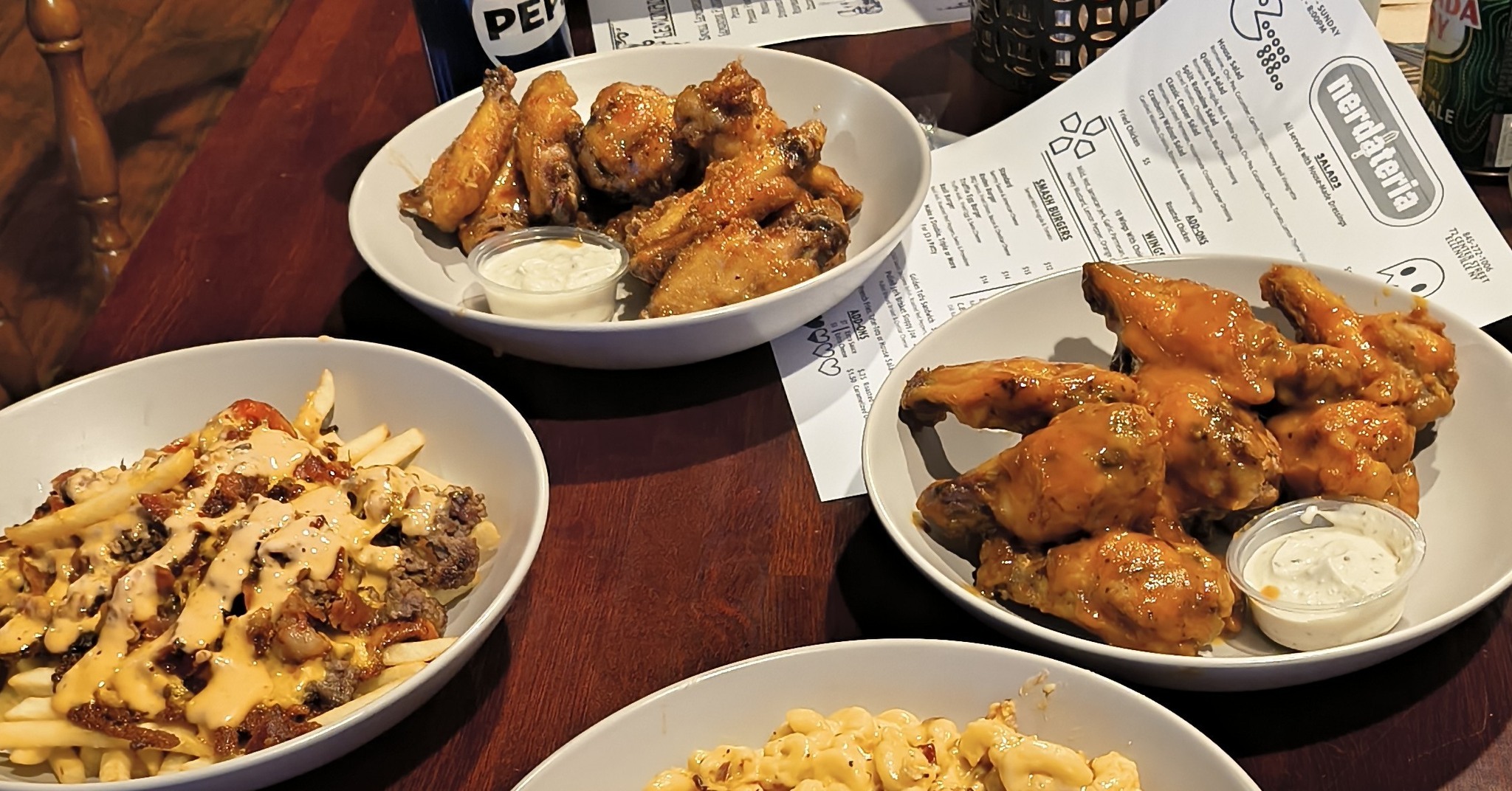 Nerdateria tavern food spread