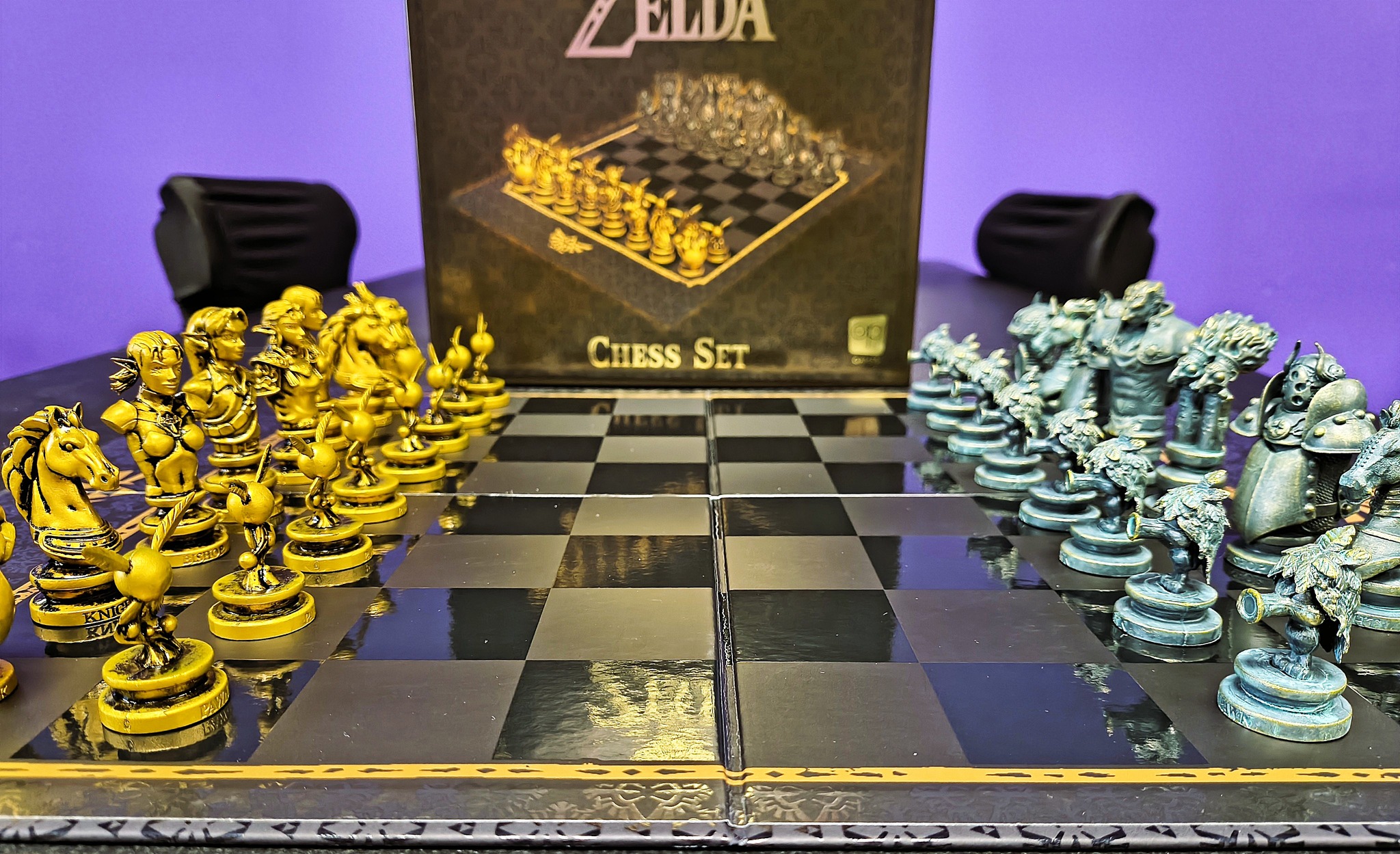 Wednesday Chess Night — Zelda chess set at Nerdateria