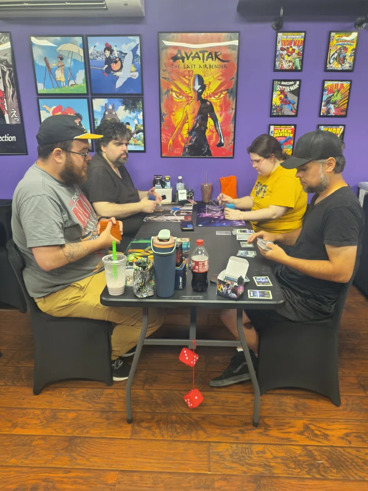 Nerdateria's gaming hall with real visitors